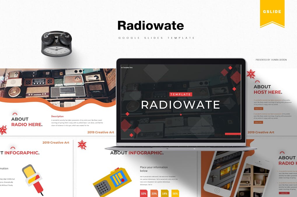 210 Radiowate | Google Slides Template