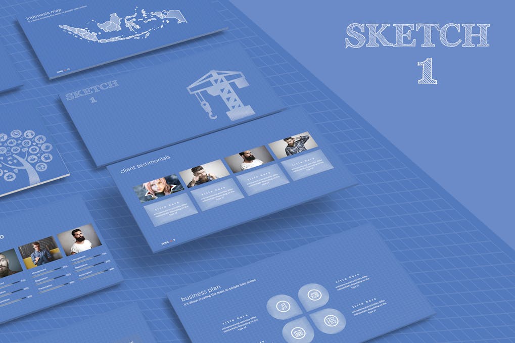 200 SKETCH 1 Powerpoint Template