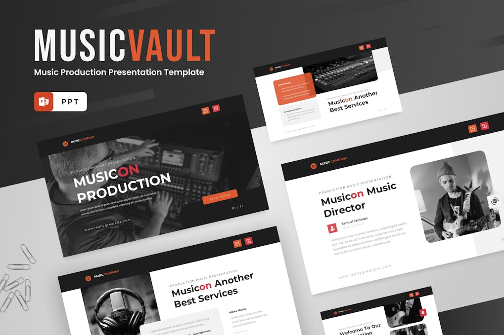 Recording Powerpoint Presentation Template