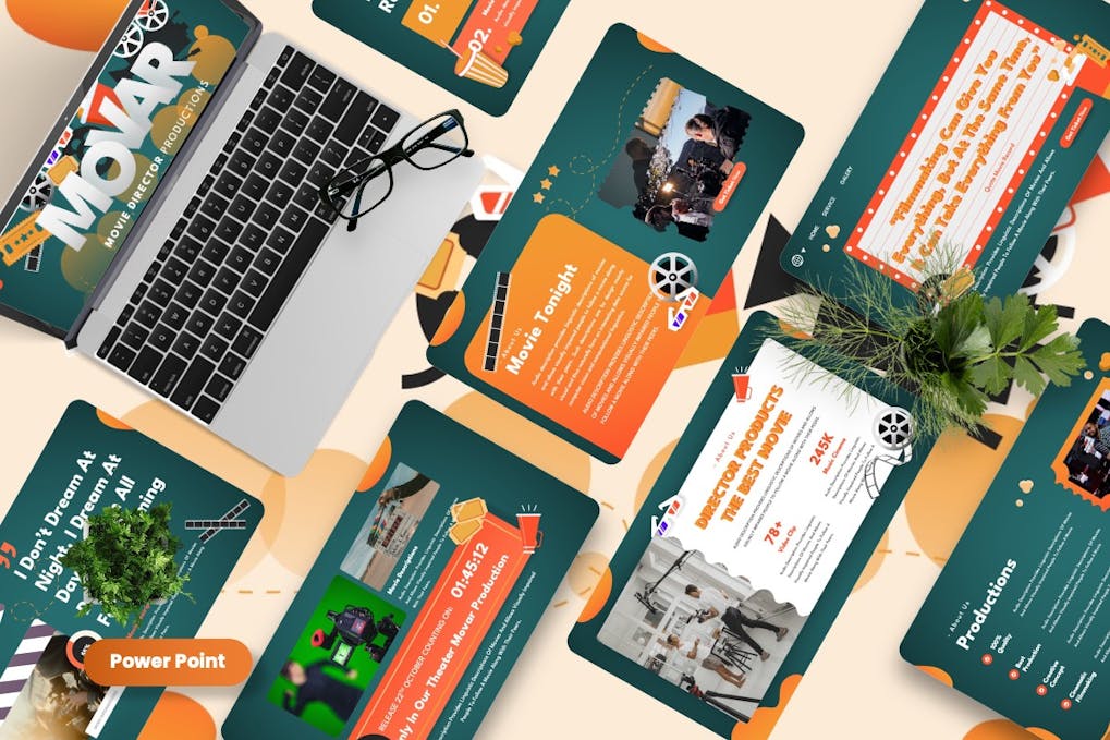 165 Movar - Movie Director Powerpoint Template