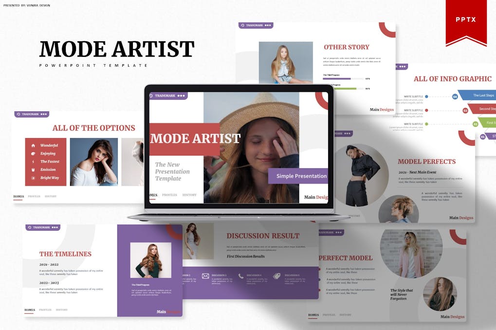 161 Mode Artist | Powerpoint Template
