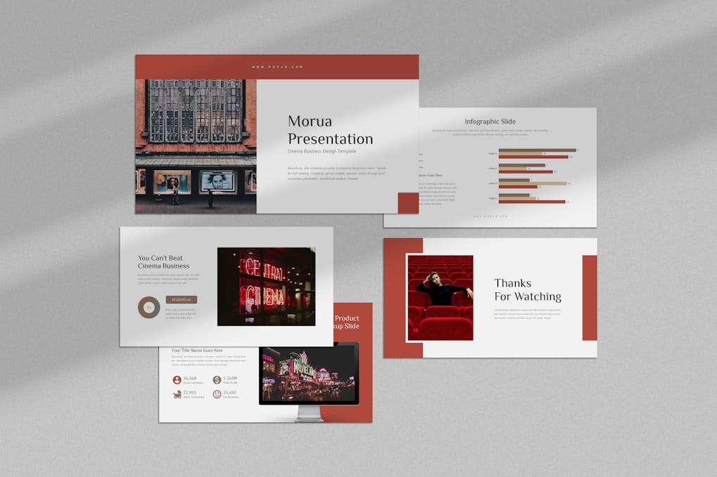 162 Morua : Cinema Business Powerpoint Template