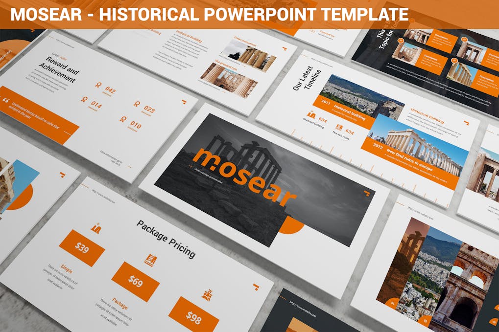 163 Mosear - Historical Powerpoint Template