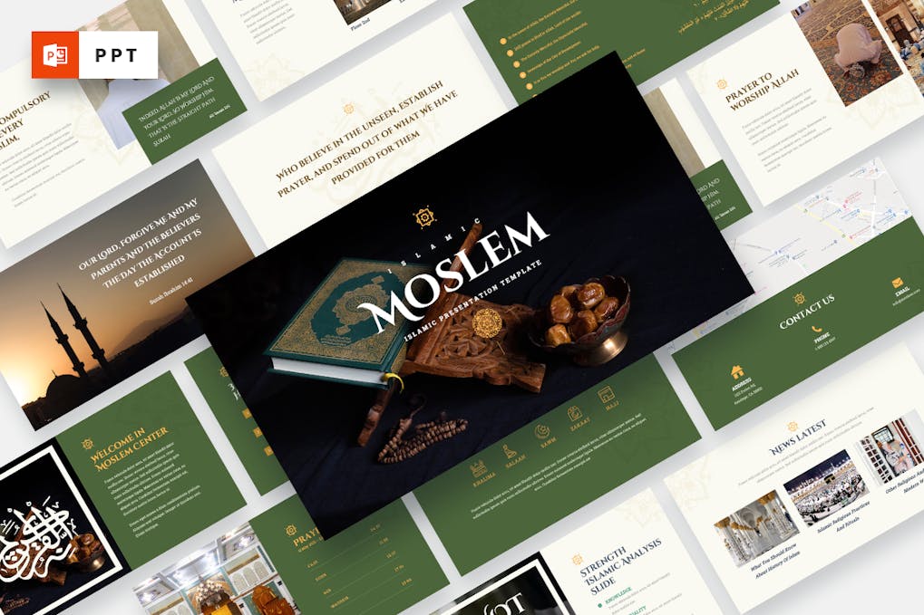 164 MOSLEM - Islamic Powerpoint Template