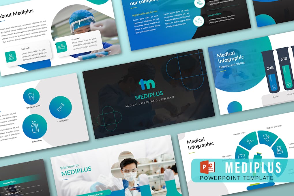 157 MEDIPLUS – Medical PowerPoint Template