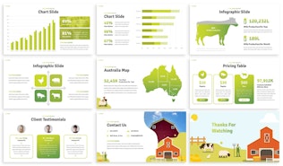 146 Livestock - Farmers Presentation Template