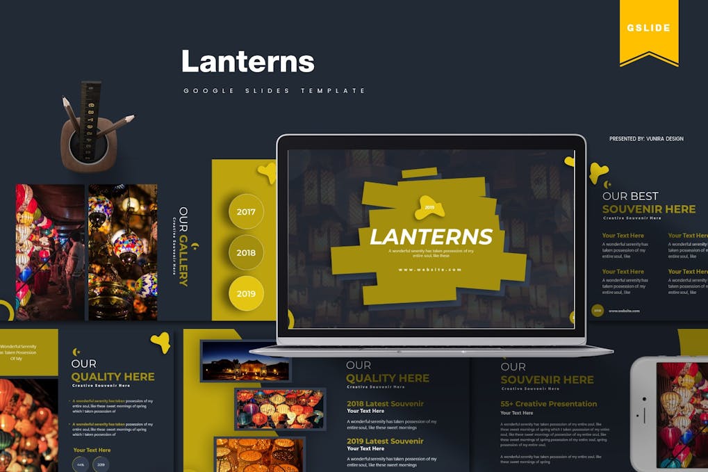 142 Lanterns | Google Slides Template