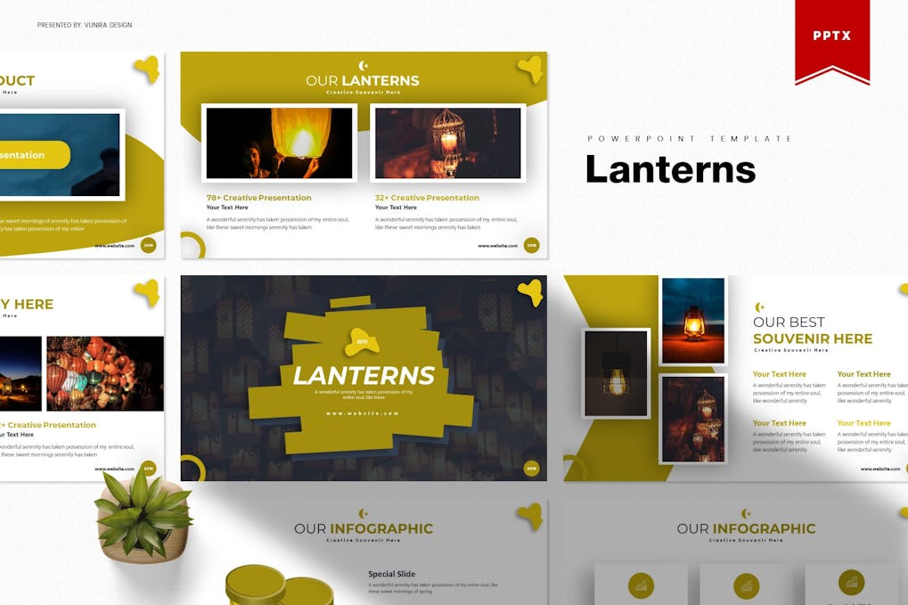 143 Lanterns | Powerpoint Template