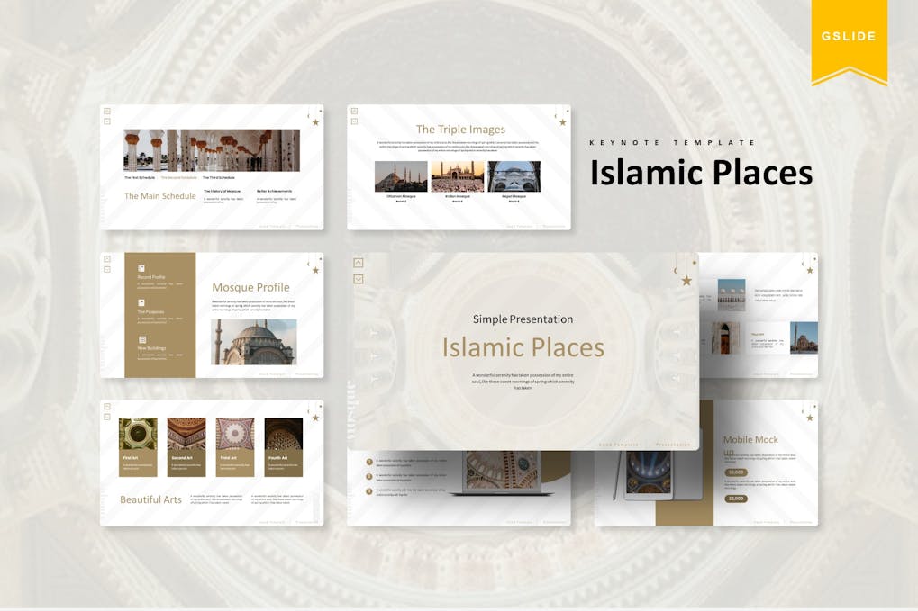 132 Islamic Place | Google Slides Template