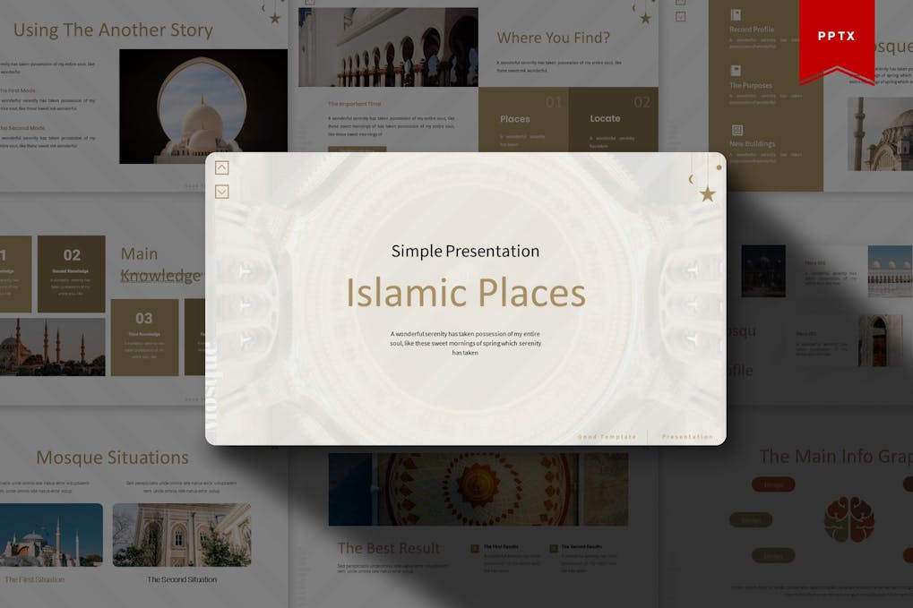 133 Islamic Place | Powerpoint Template