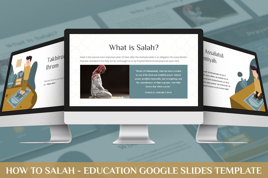 123 How to Salah - Education Google Slides Template
