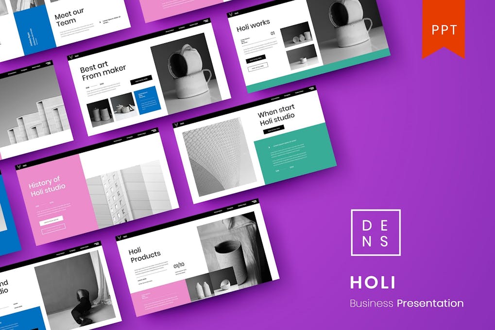 120 Holi – Business PowerPoint Template