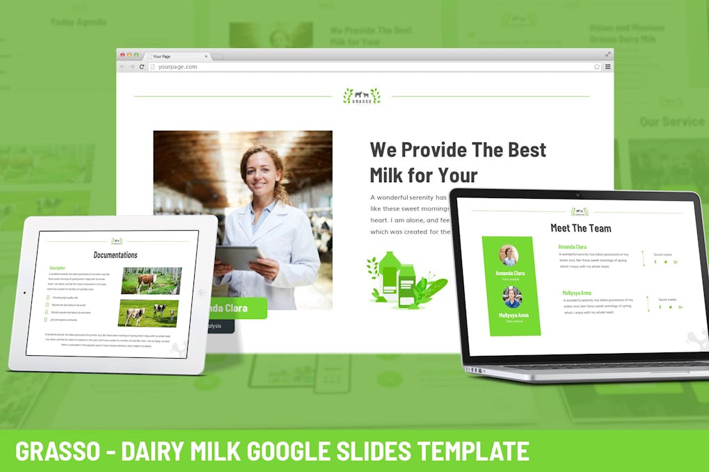 113 Grasso - Dairy Farm Google Slides Template