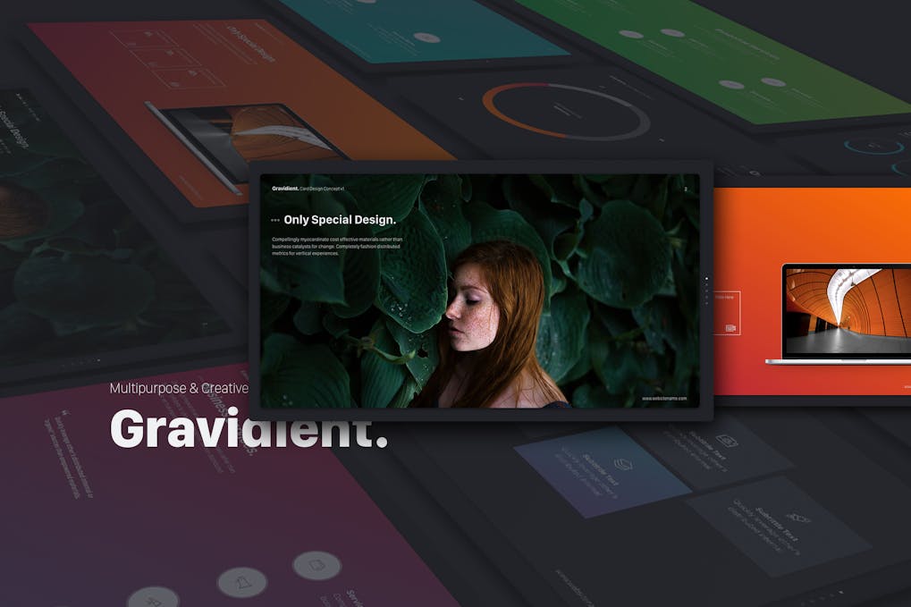114 GRAVIDIENT Creative Template (PowerPoint)