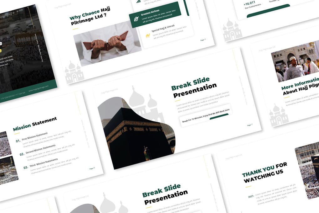 115 Hajj Powerpoint Presentation Template