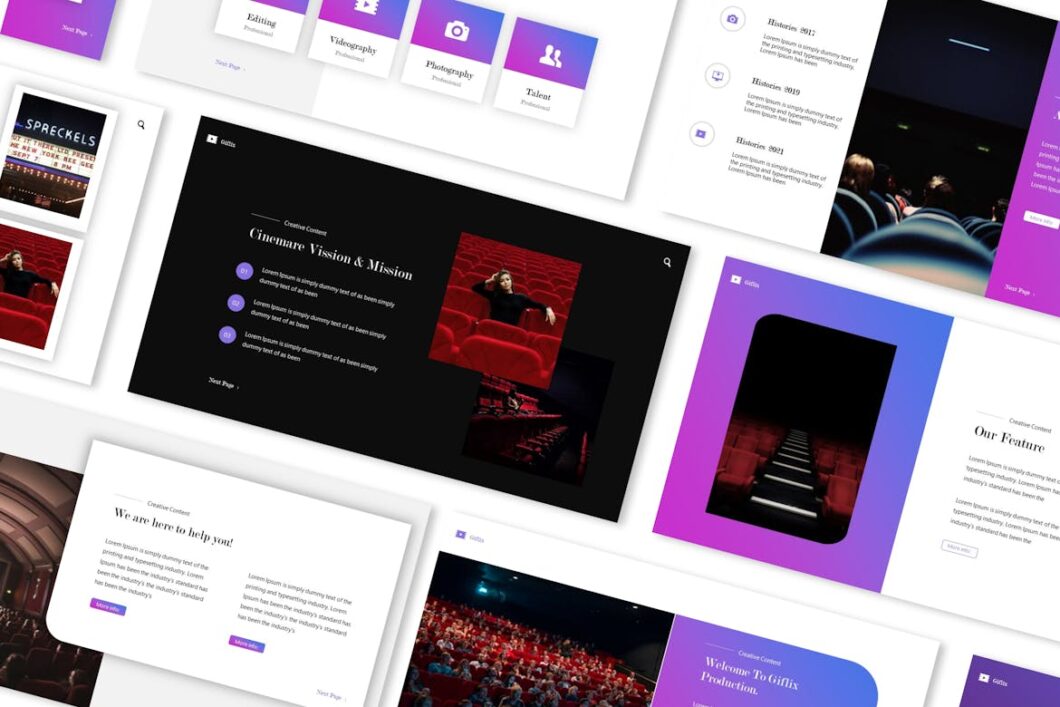 Giflix Cinema Bioskop Powerpoint Presentation