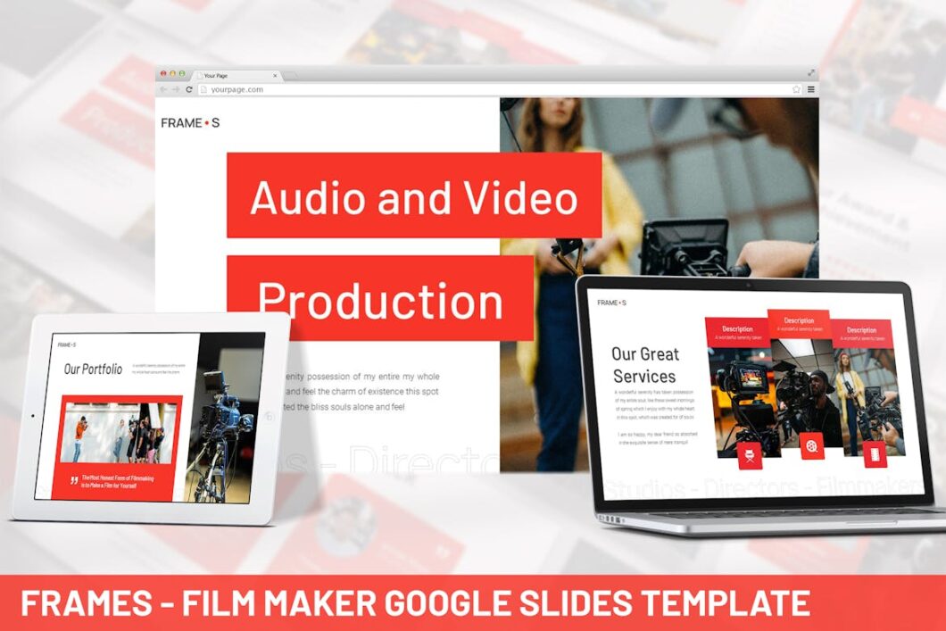 101 Frames - Film Maker Google Slides Template