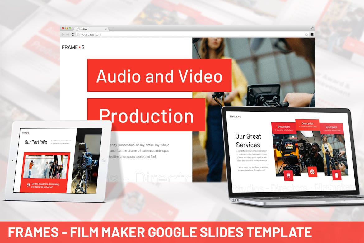 101 Frames - Film Maker Google Slides Template