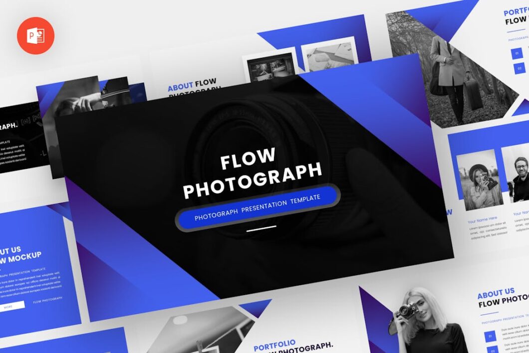 98 Flow - Photograph Powerpoint Template