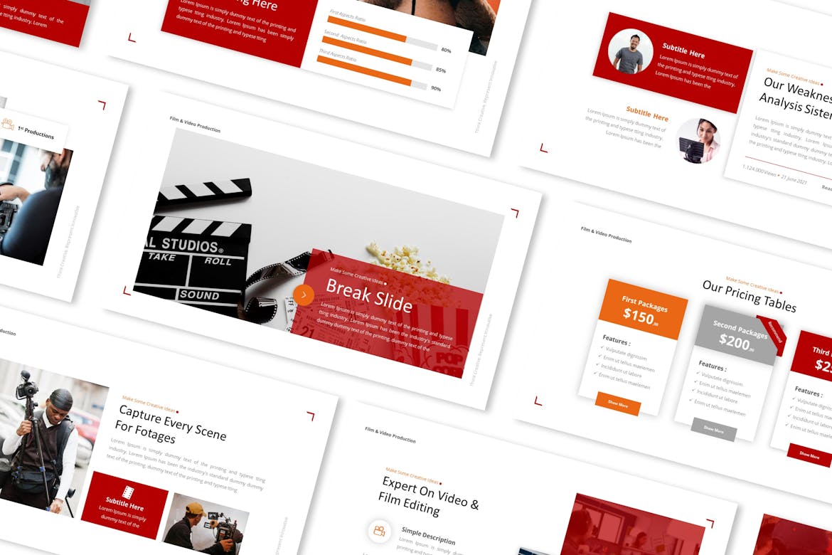 91 FIlm & Video Production Powerpoint Presentation