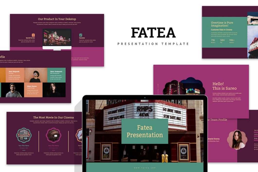Fatea : Cinema and Theater Business Powerpoint