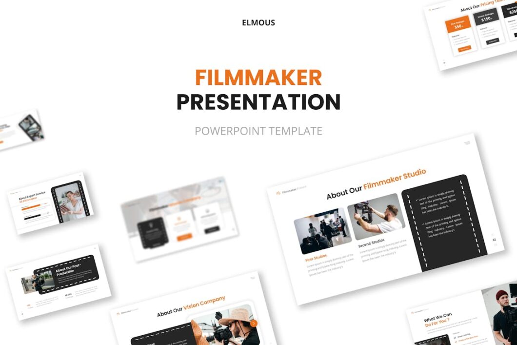 89 Filmmaker Powerpoint Template Presentation
