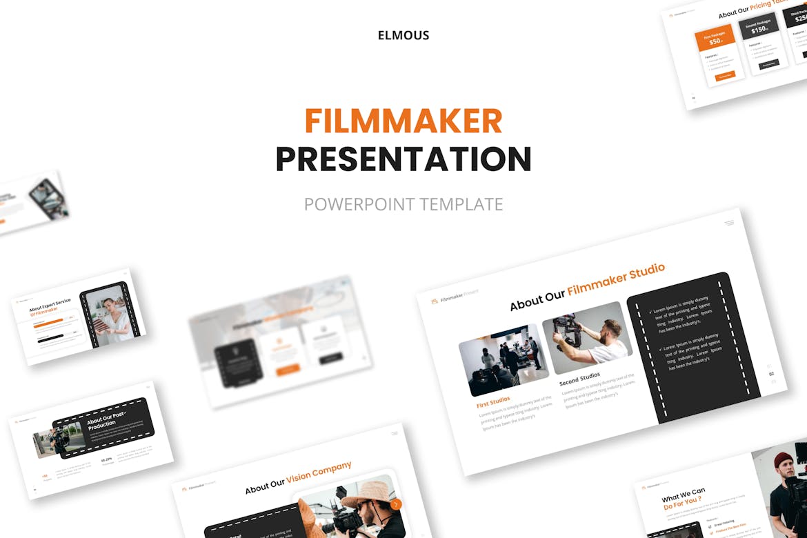 89 Filmmaker Powerpoint Template Presentation