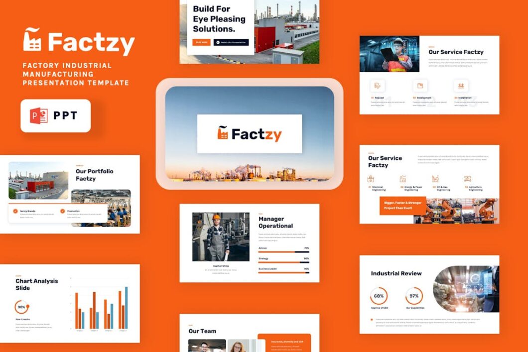 Factzy - Factory Industrial Powerpoint Template