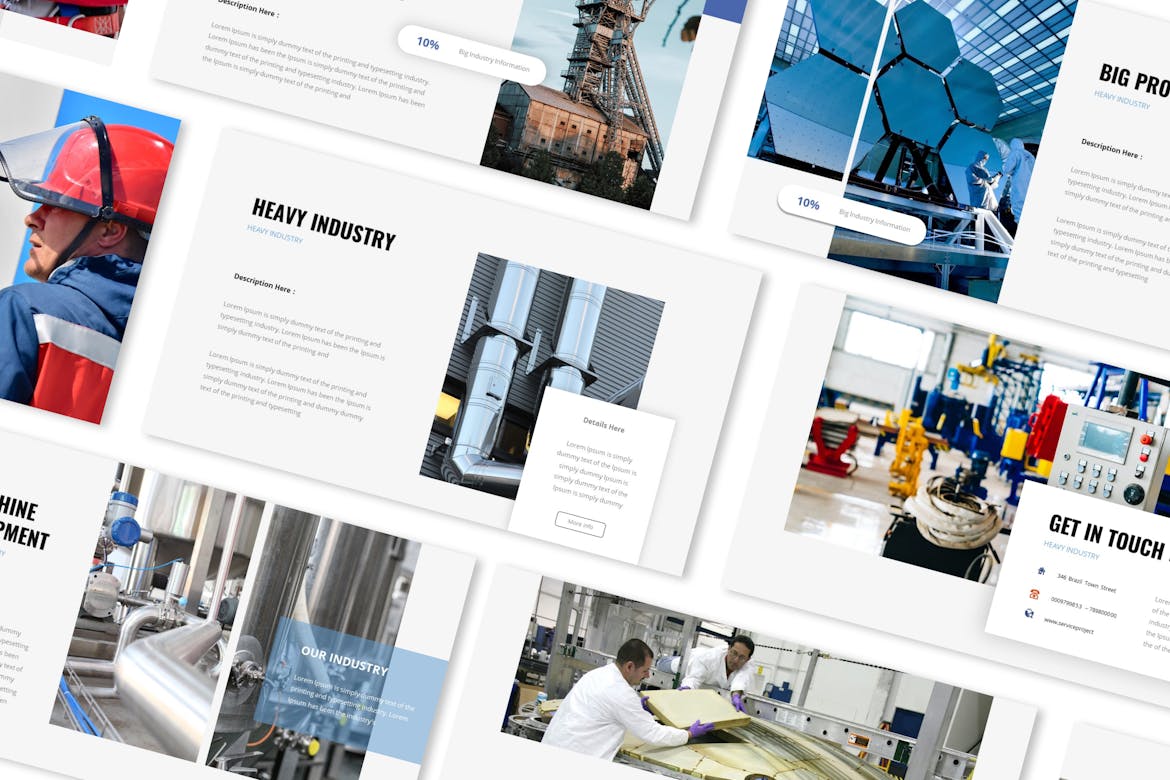 80 Factory And Heavy Industry Powerpoint Presentation