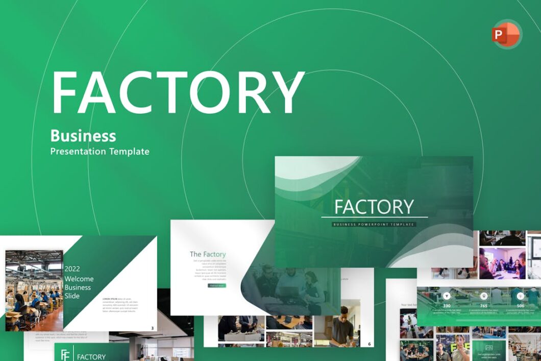 81 Factory Business PowerPoint Template