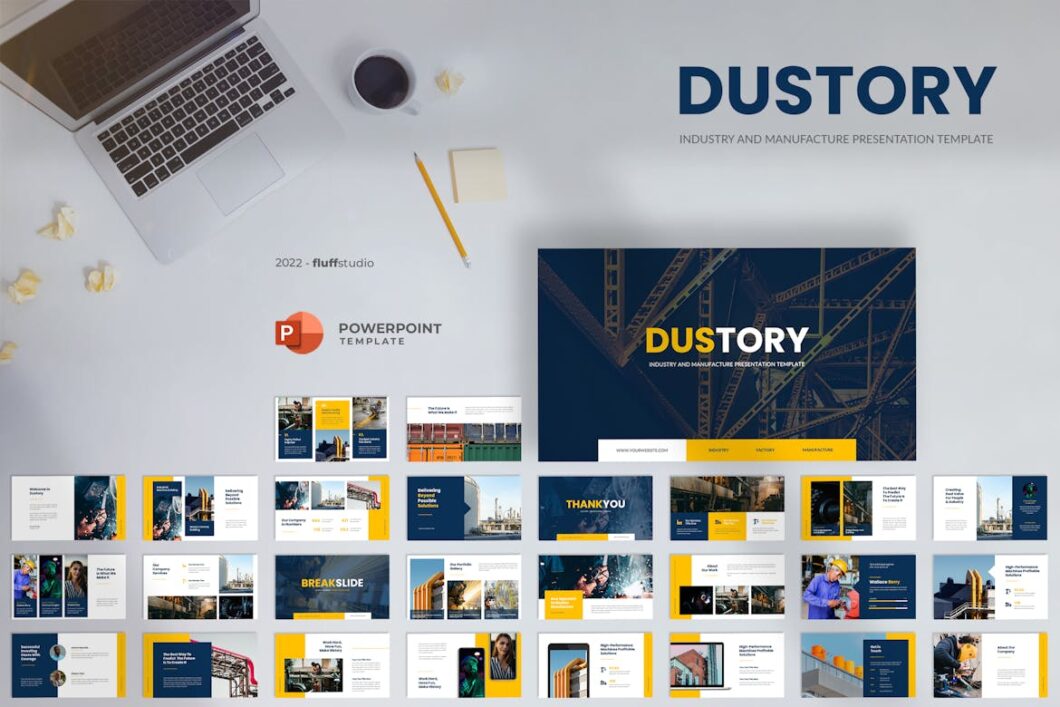 55 Dustory - Industry Powerpoint Template