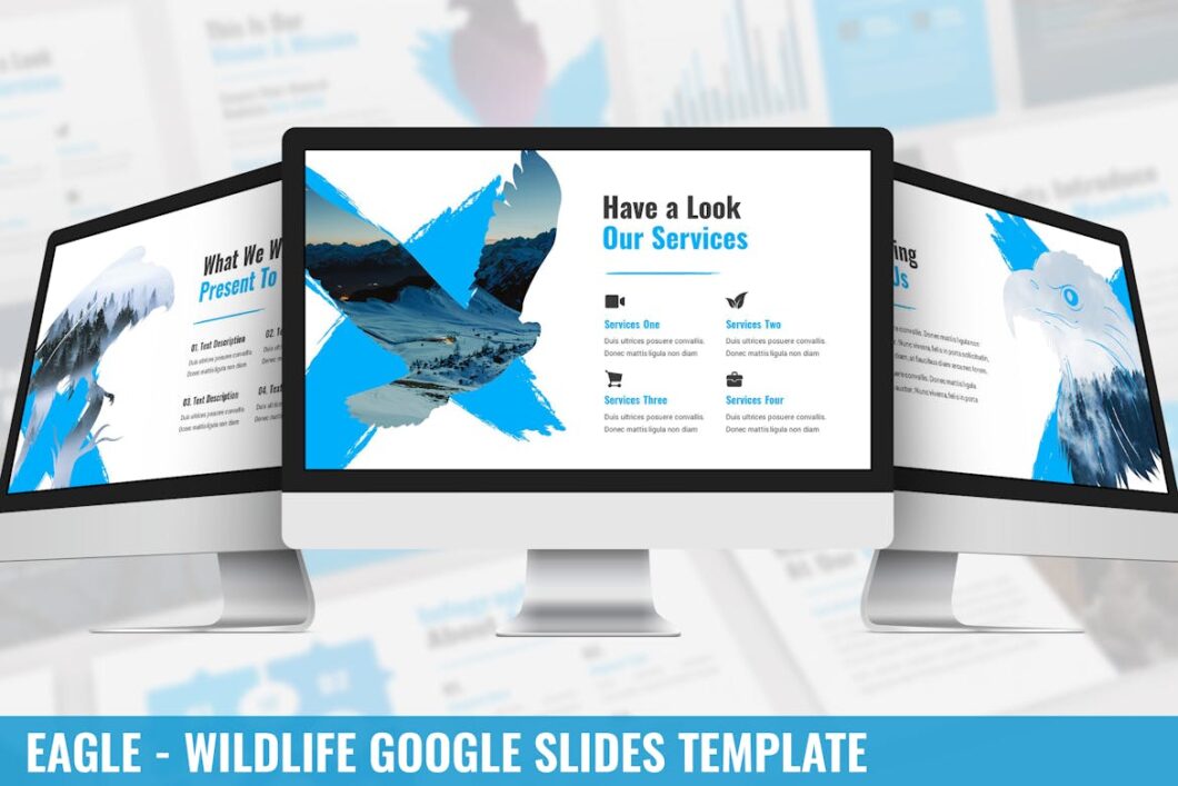 56 Eagle - Wildlife Google Slides Template