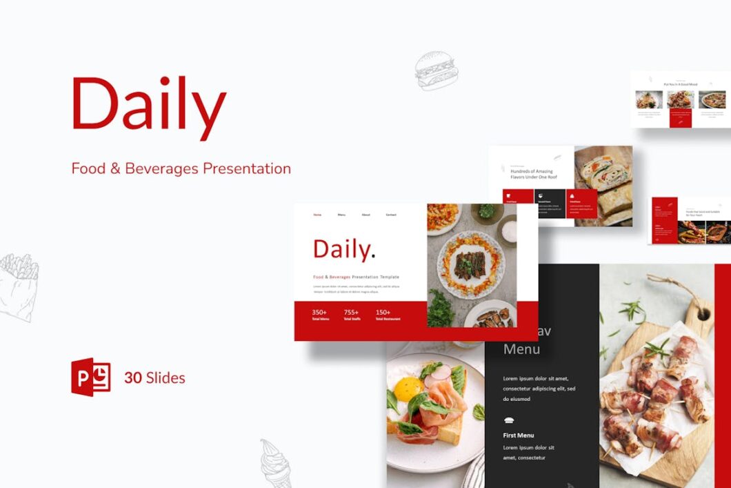 42 Daily - Food & Beverages Presentation Powerpoint