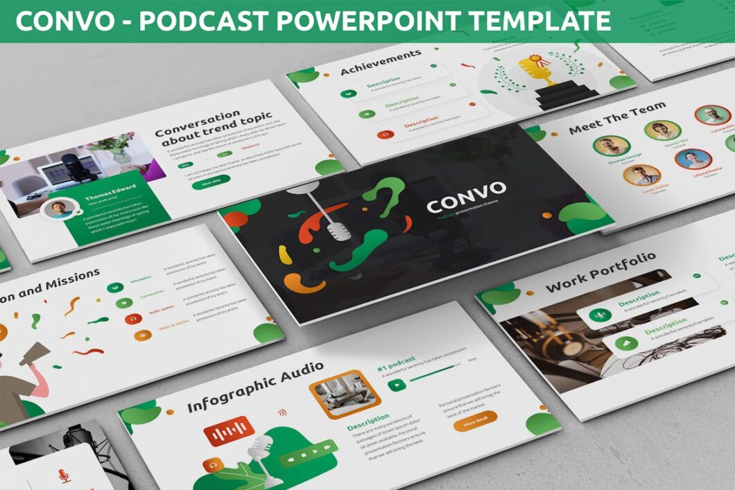 39 Convo - Podcast Powerpoint Template