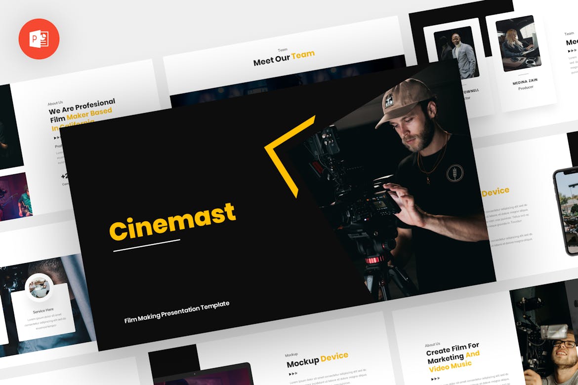 Cinemast - Film Making Powerpoint Template