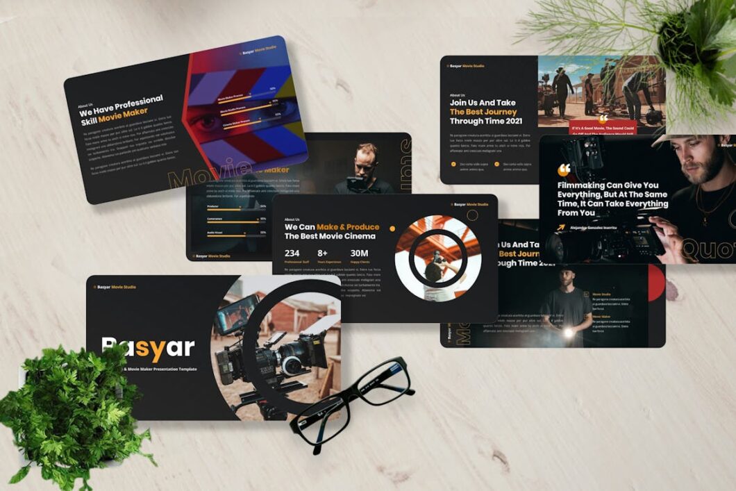 Basyar - Movie Studio Powerpoint Template