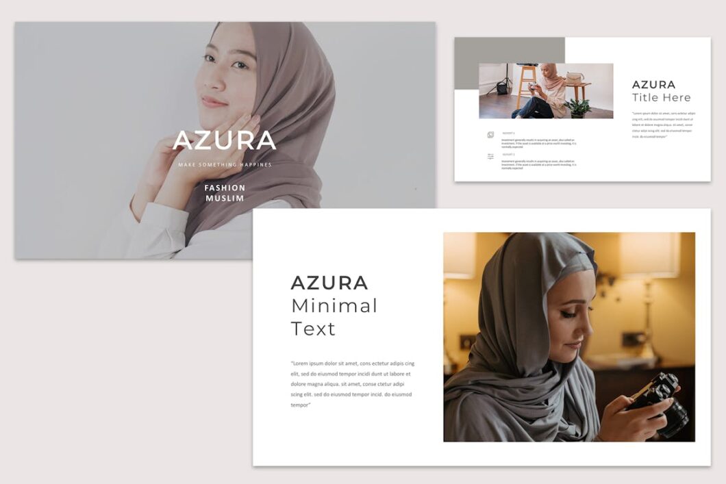 4 Azura Muslim Fashion PowerPoint