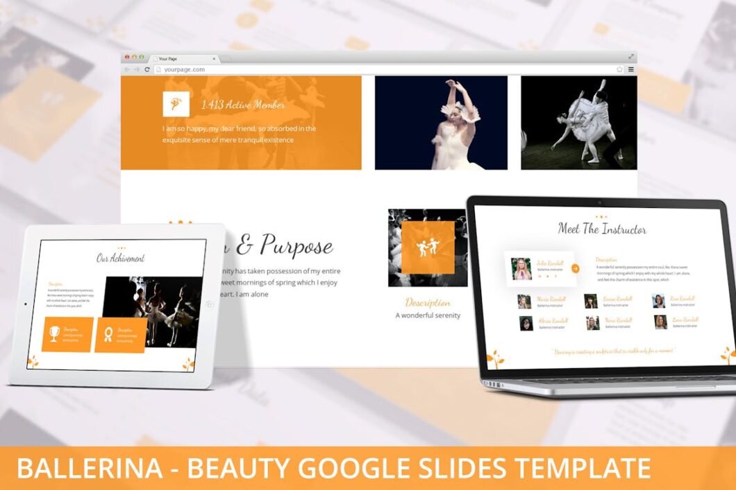 Ballerina - Beauty Google Slides Template