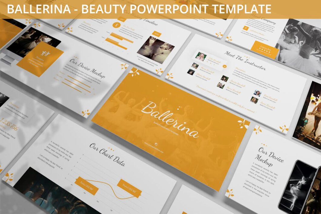 Ballerina - Beauty Powerpoint Template