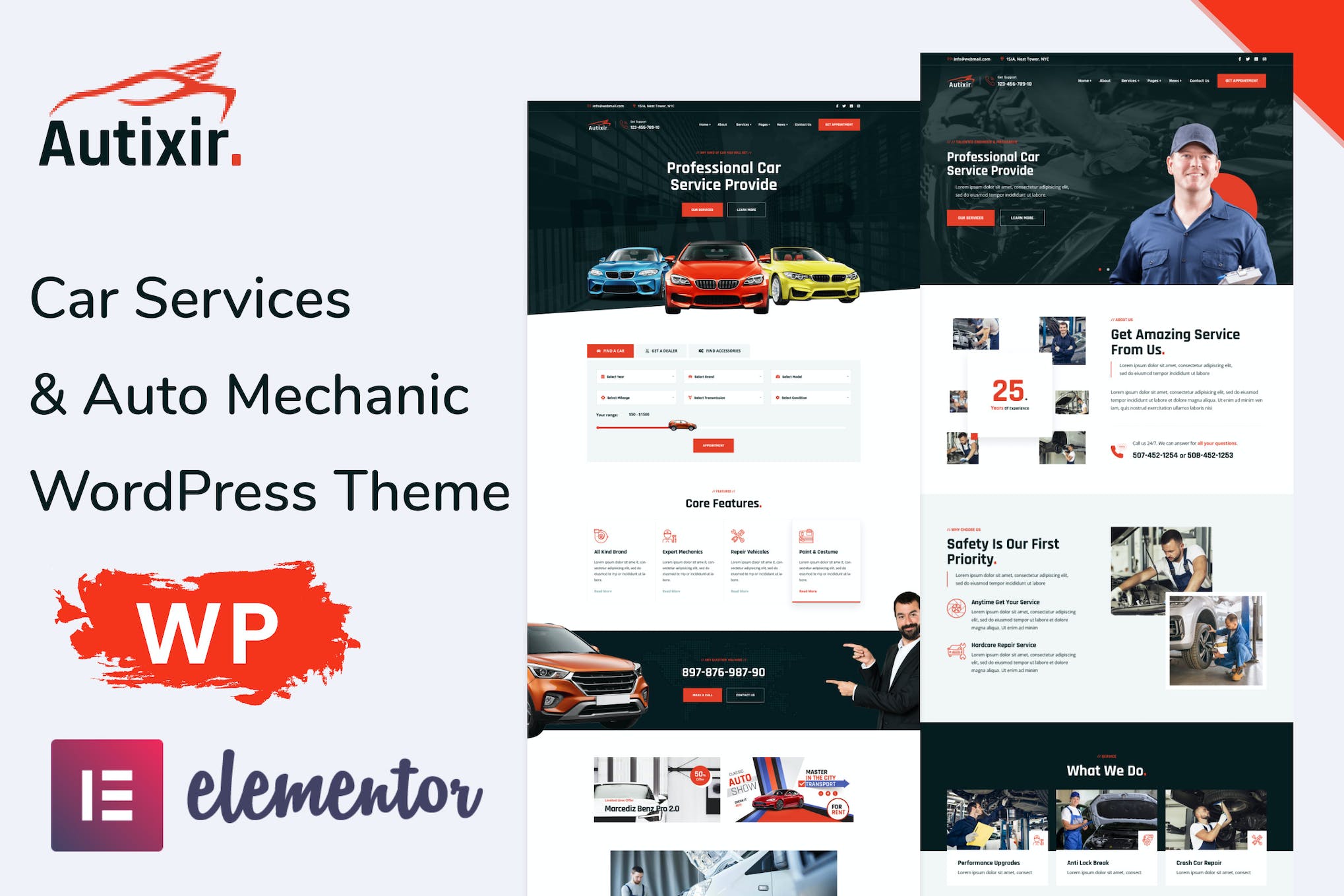 Autixir - Car Service & Auto Mechanic WordPress