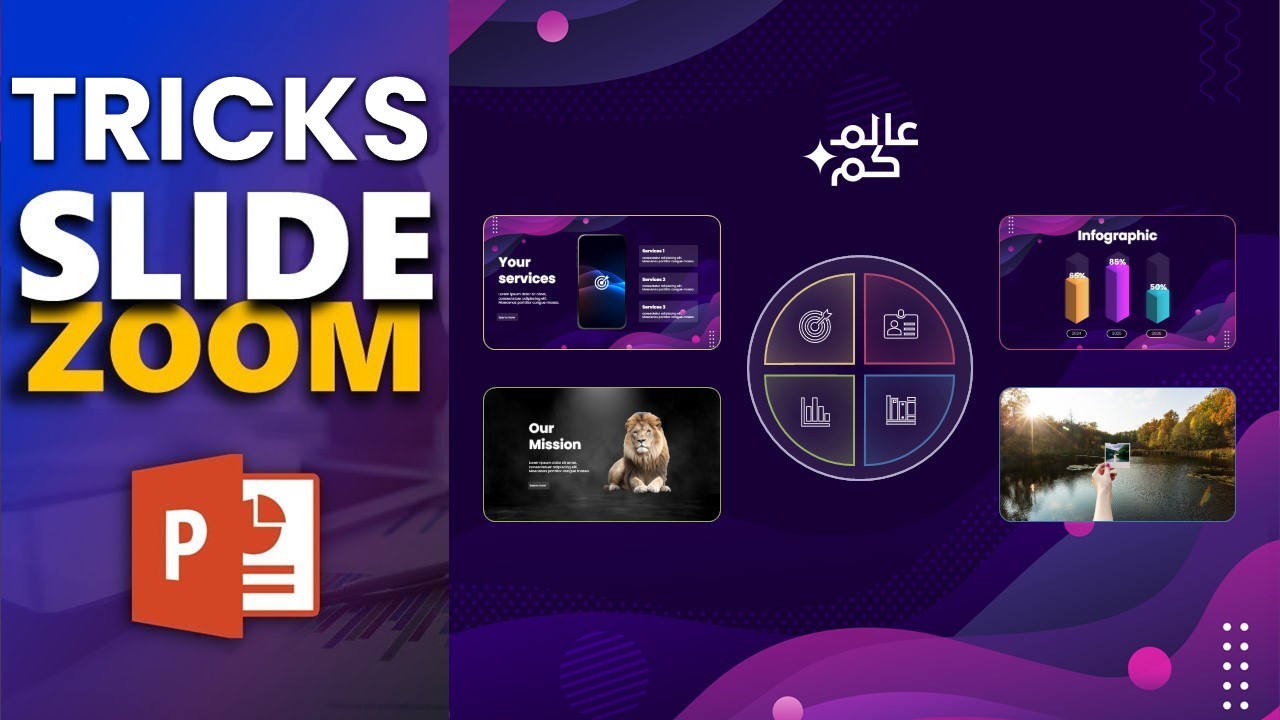 مشروع بوربوينت بتأثير سلايد زوم مع إضافة مؤثرات حركية متميزة