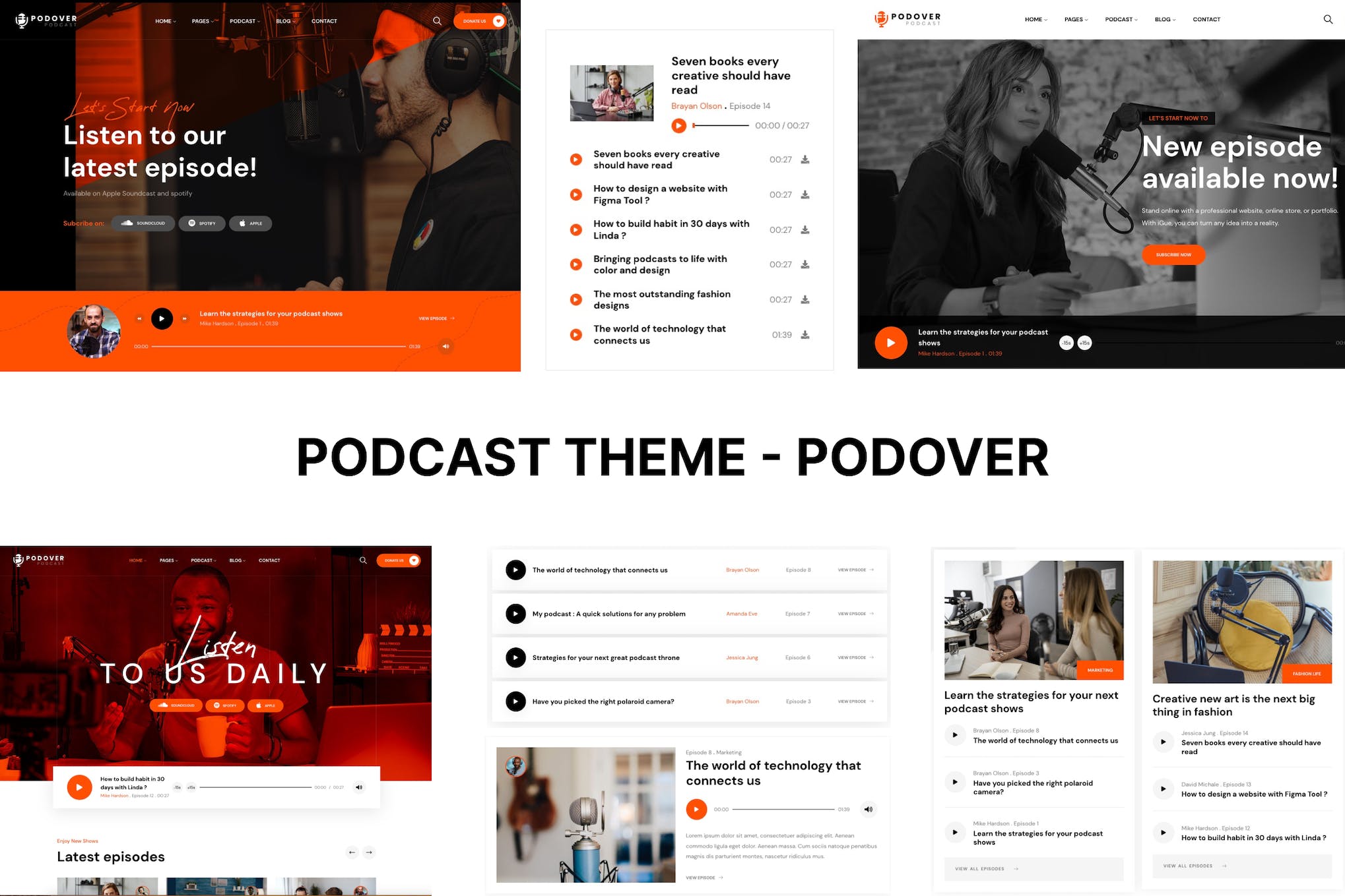 Podcast WordPress Theme - Podover