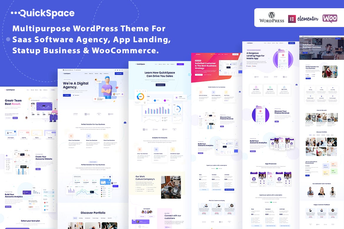 QuickSpace - Multipurpose agency WordPress Theme