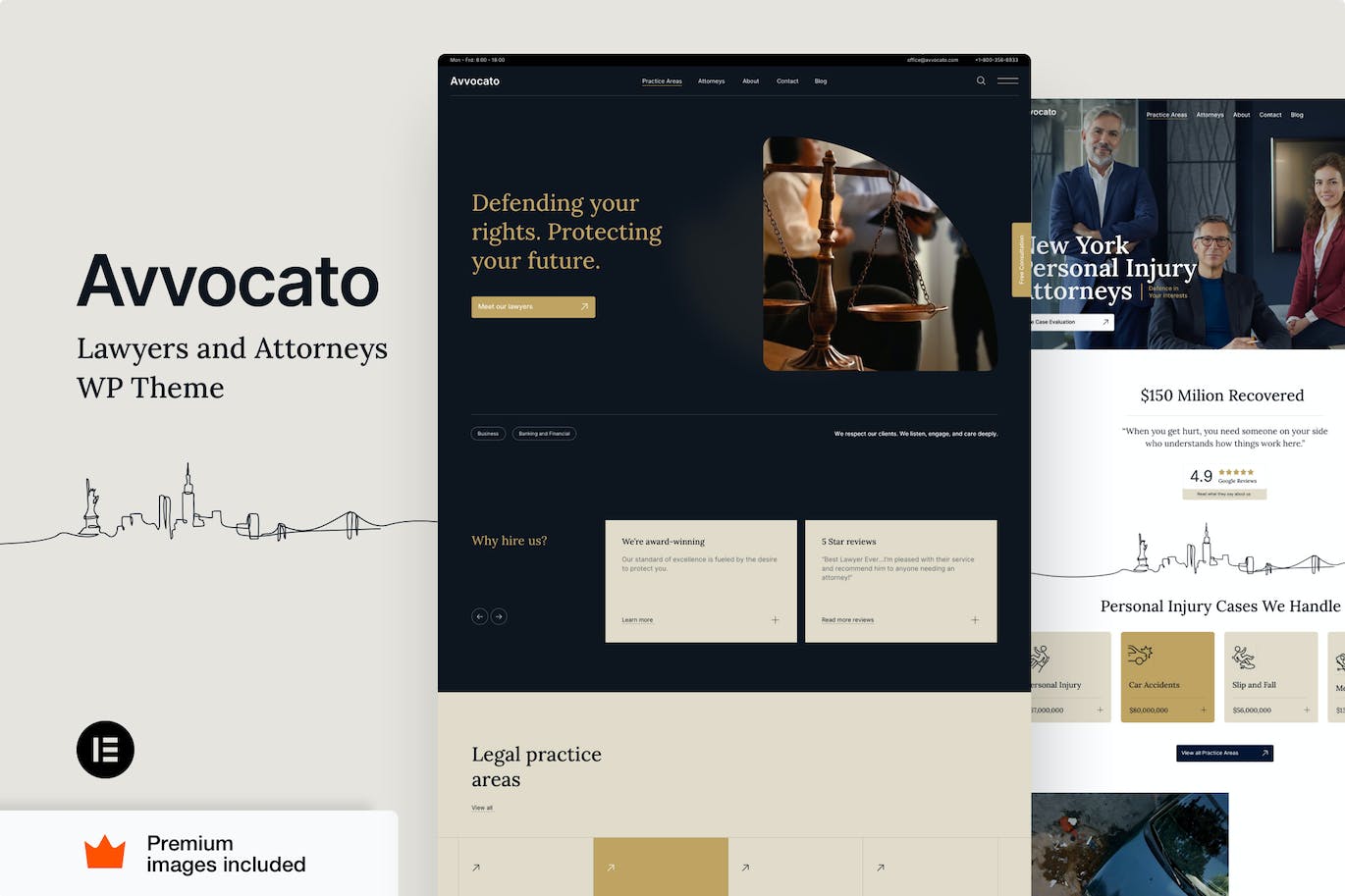 Avvocato - Lawyer & Attorney Elementor Pro Theme
