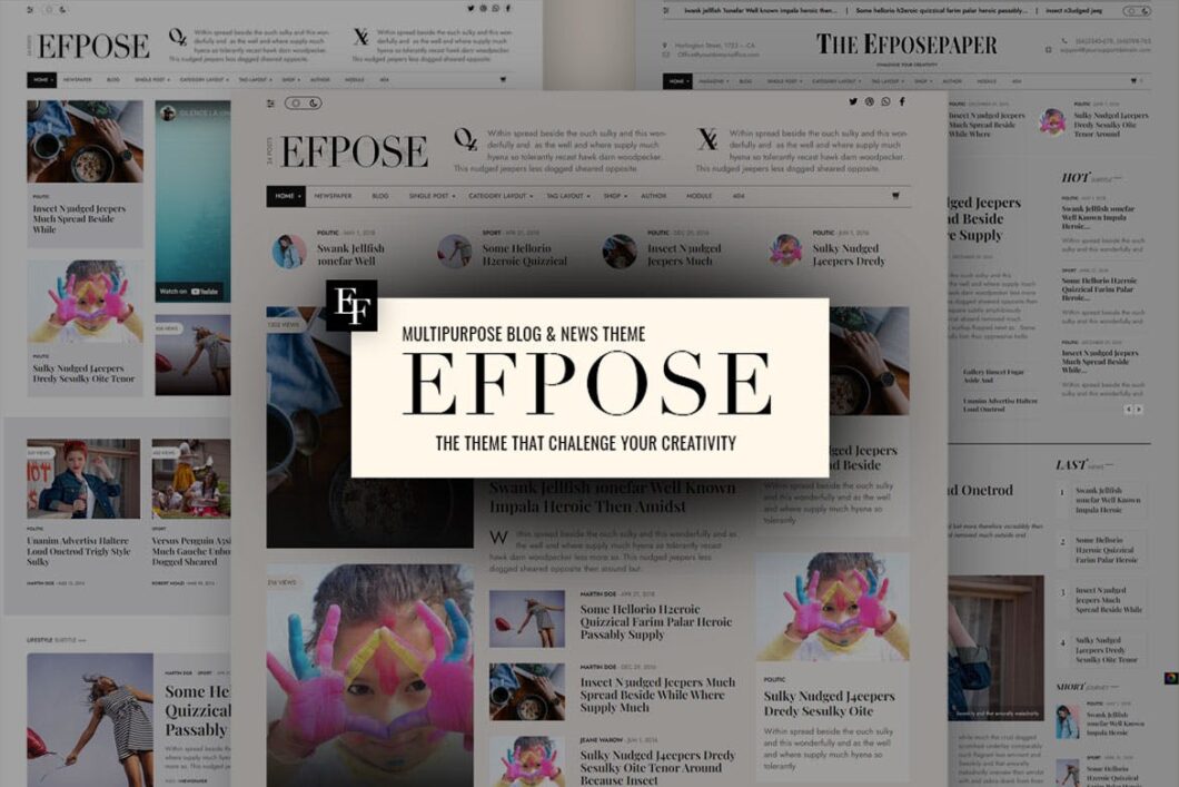 Efpose – Multipurpose Blog and Newspaper Theme