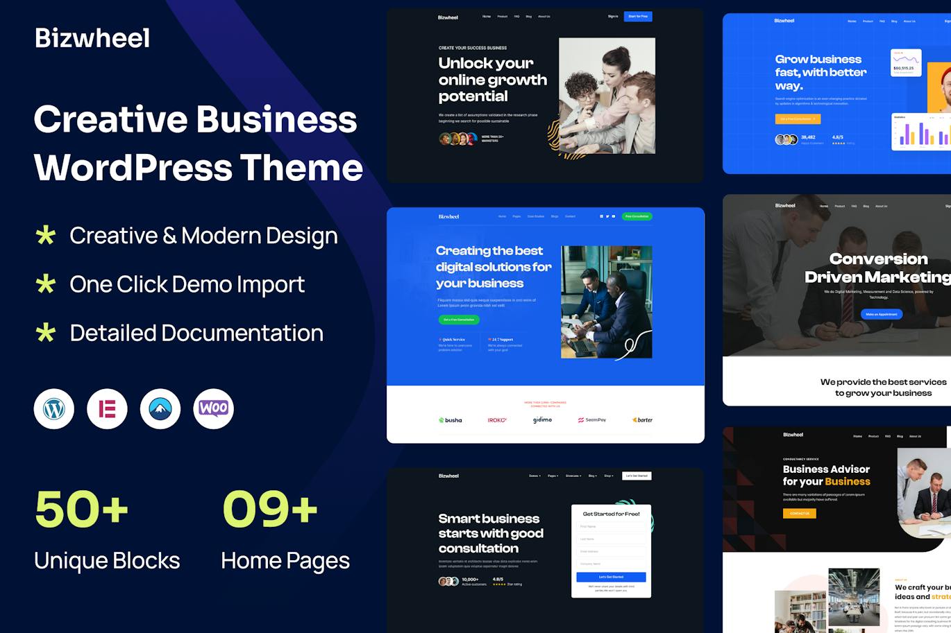 Bizwheel - Creative Business WordPress Theme