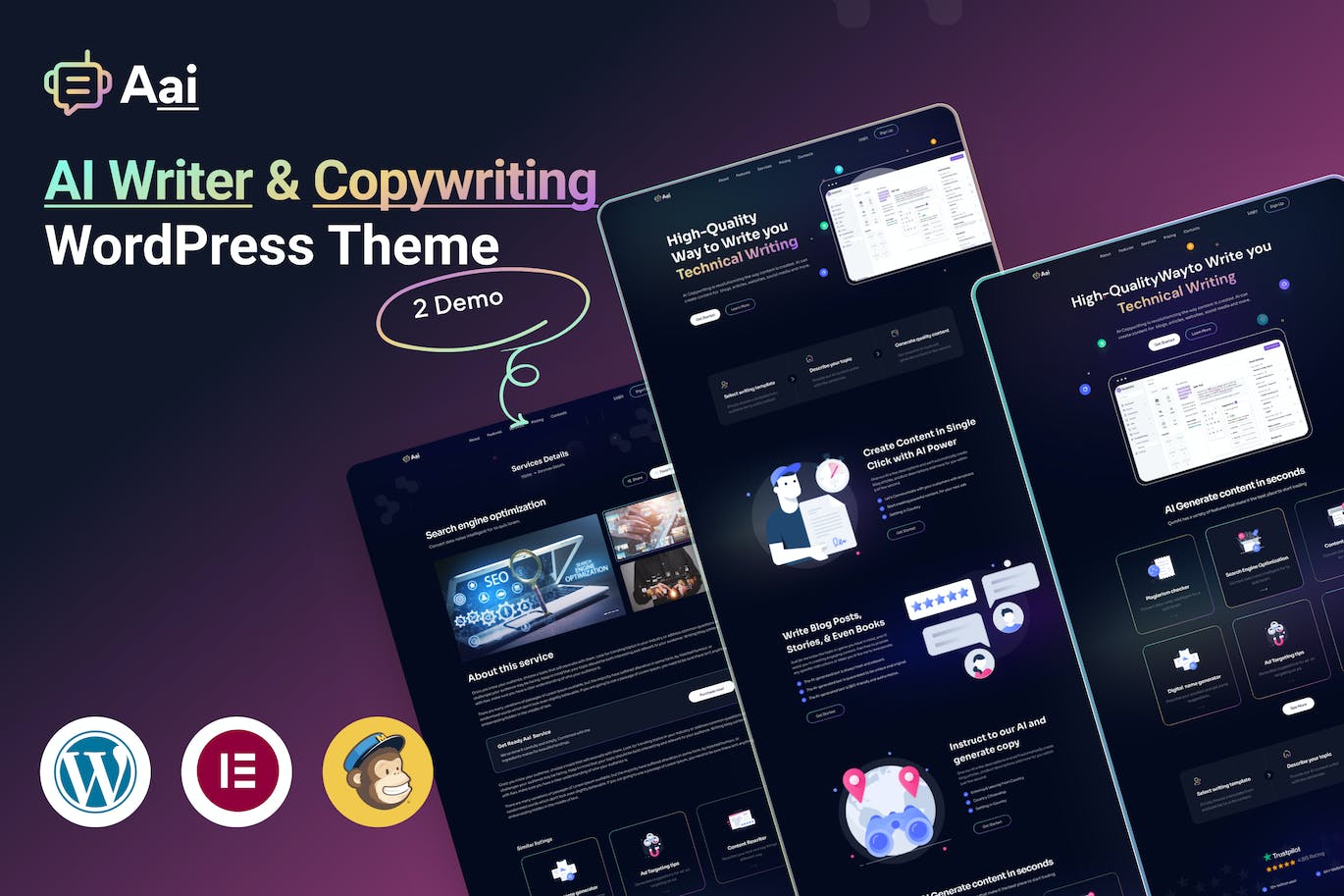 Aai - AI Writer & AI Copywriting Landing Page