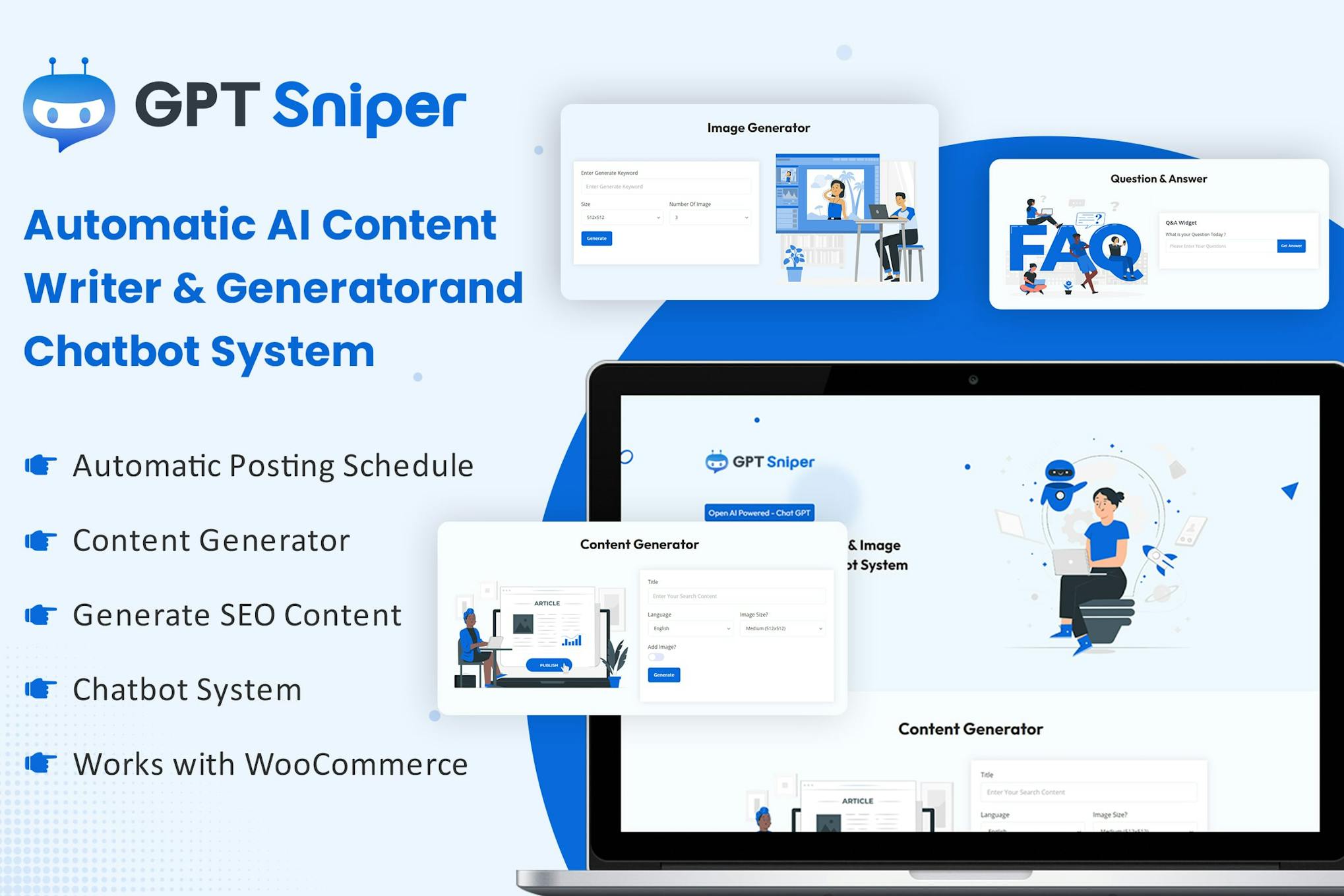 GPTSniper AI Content Generator & Chatbot WP Plugin
