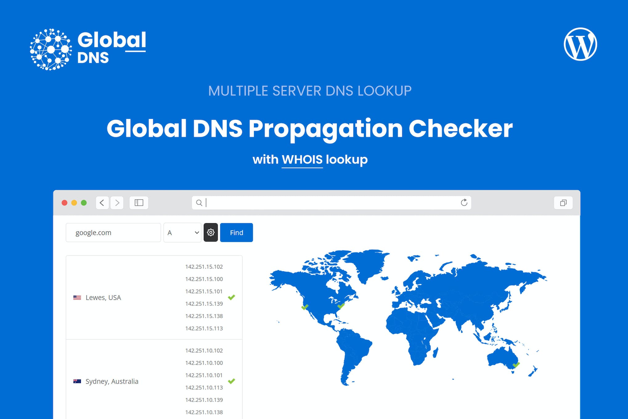 Global DNS - DNS Propagation Checker
