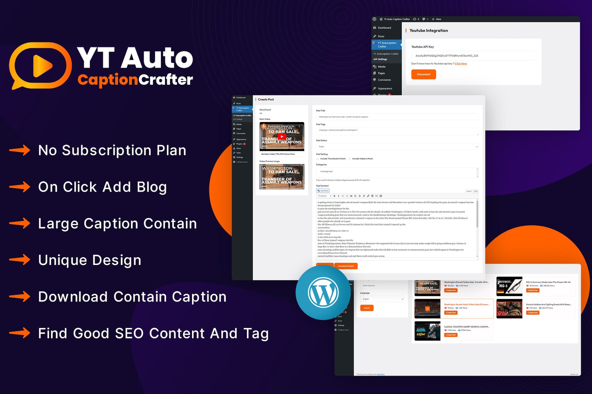aea5ed62-8338-4e2b-98f2-6c3b5094c075 YTCaptionCrafter Video Content Generator WP Plugin